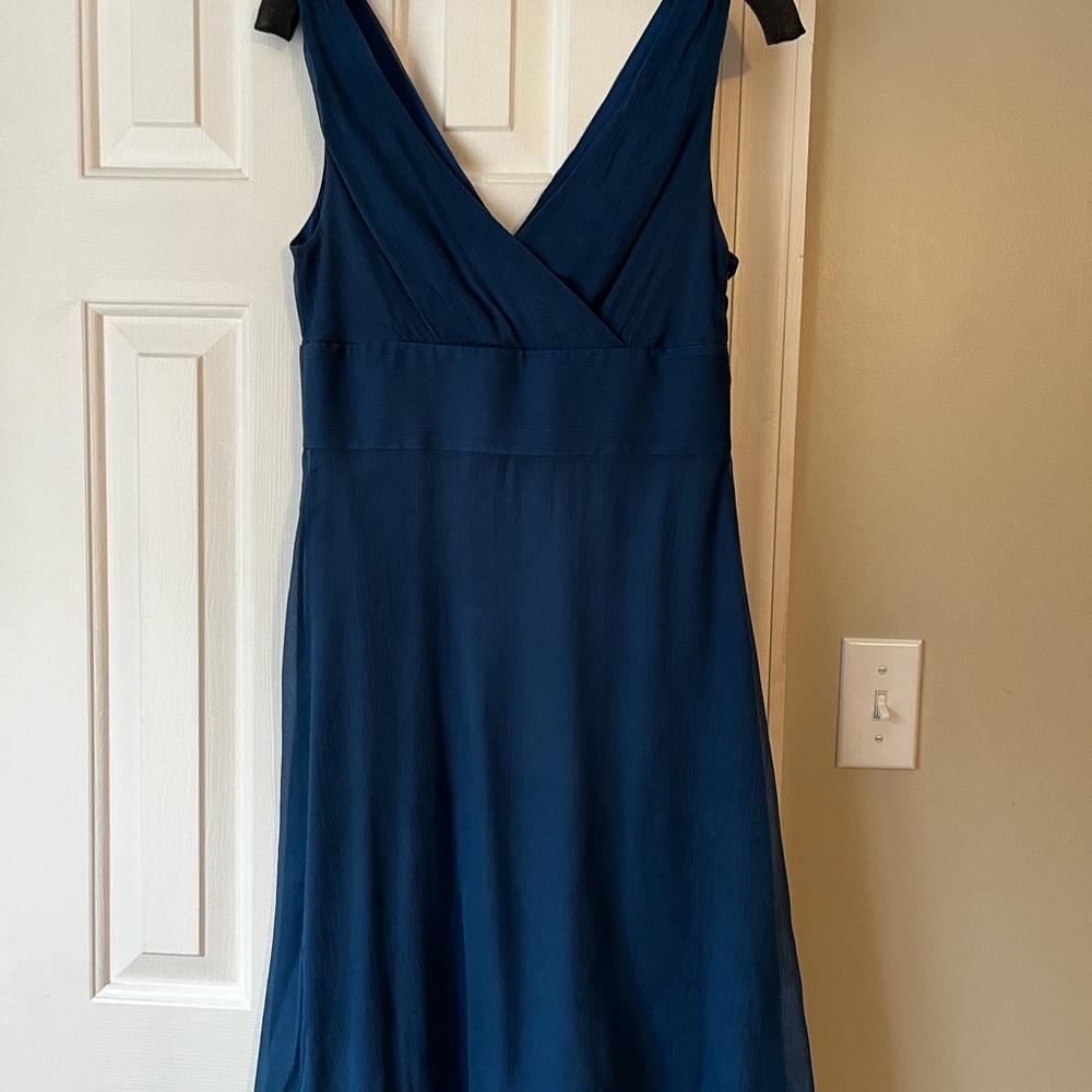 Jcrew silk chiffon bridesmaid dress
